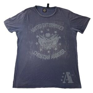 Vintage Christian Audigier Purple Shirt Mens Extra Large Ed Hardy Y2K Rare